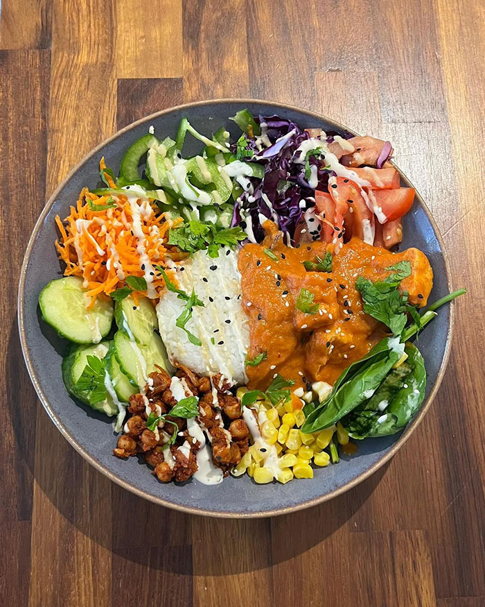 Fresh plant-based bowl
